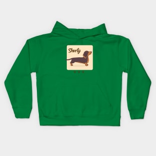 Dachshund Dog Design / Shorty / Cute Dachshund / Wiener Dog / Badger Dog Kids Hoodie